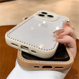 Luxury Bling Rhinestone Diamond Transparent Case For iPhone