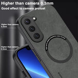 Magnetic For Magsafe Leather Case For Samsung Galaxy