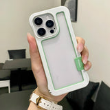 Contrasting Colors Borderless Frame Case For iPhone