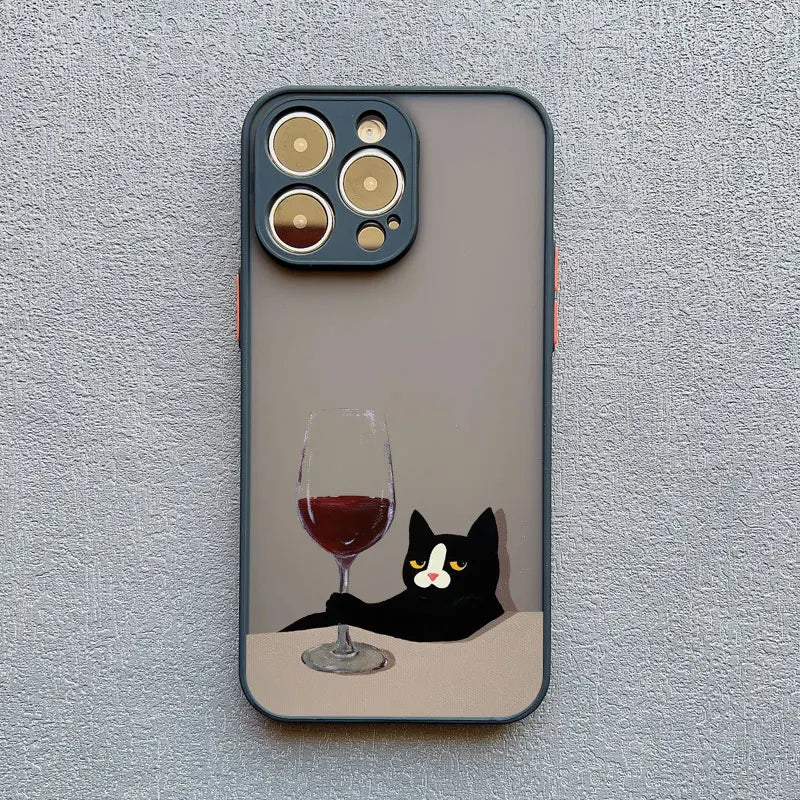 Funny Cat Daily Life Phone Case For iPhone