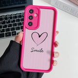 Love Heart Wrist Chain Lanyard Phone Case for Samsung
