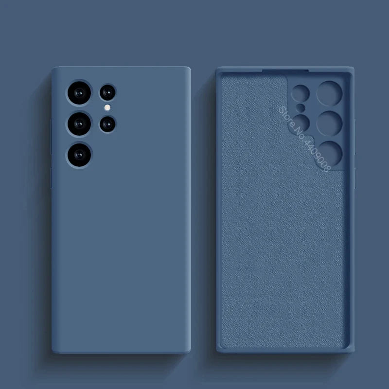 Liquid Soft Silicone Case For Samsung