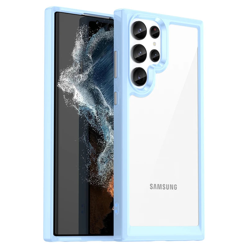 Silicone Clear Shockproof TPU Case For Samsung