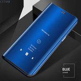 Luxury smart mirror flip phone case suitable for iPhone