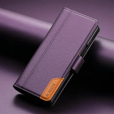 Luxury Leather Wallet Magnetic Armor Case for Samsung