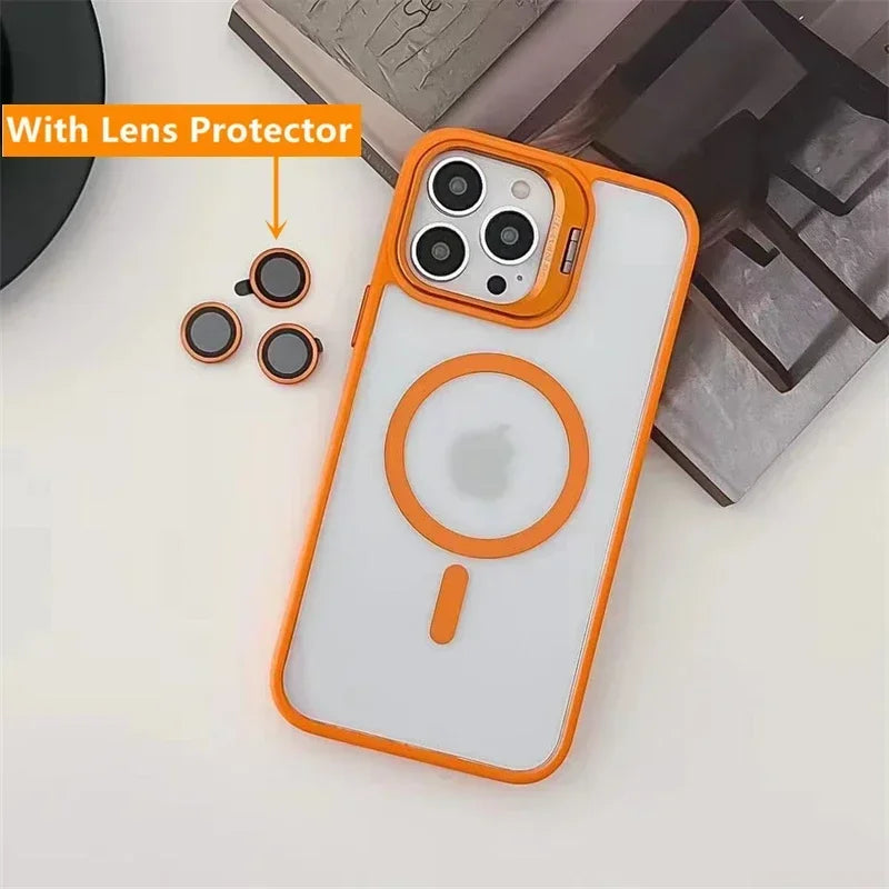Luxury Magnetic Ring Stand Case For iPhone