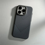 Carbon Fiber Abstract Geometric MagSafe Case For iPhone