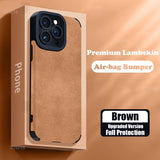 Business Suede Anti-slip Phone Case For iPhone
