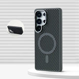 Honeycomb Mesh Cooling Magnetic Bumper Case for Samsung