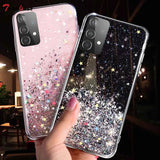 Starry Sky Clear Glitter Case For Samsung