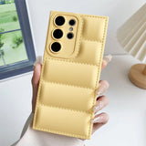 Candy Color Soft Down Jacket Case For Samsung Galaxy