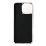 Luxury Solid Color Triangle Pattern Magnetic Case for iPhone