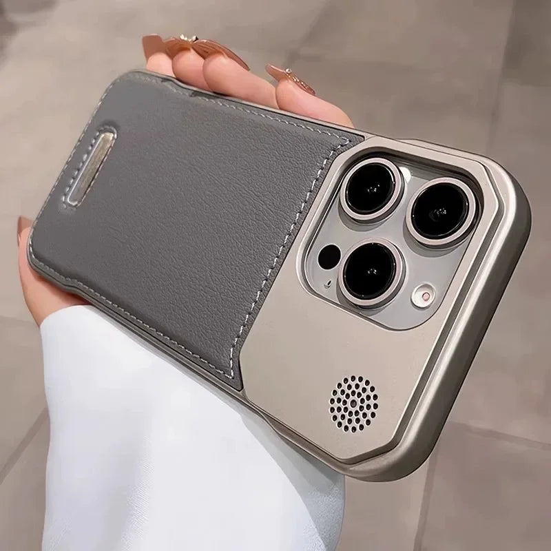 Business Aromatherapy Leather Case for iPhone