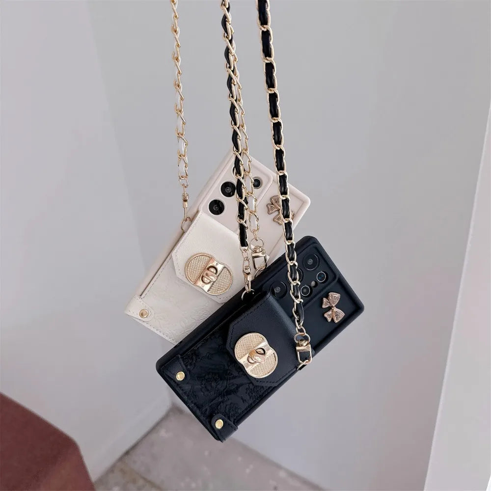 Crossbody Wallet Card Holder Case for Samsung