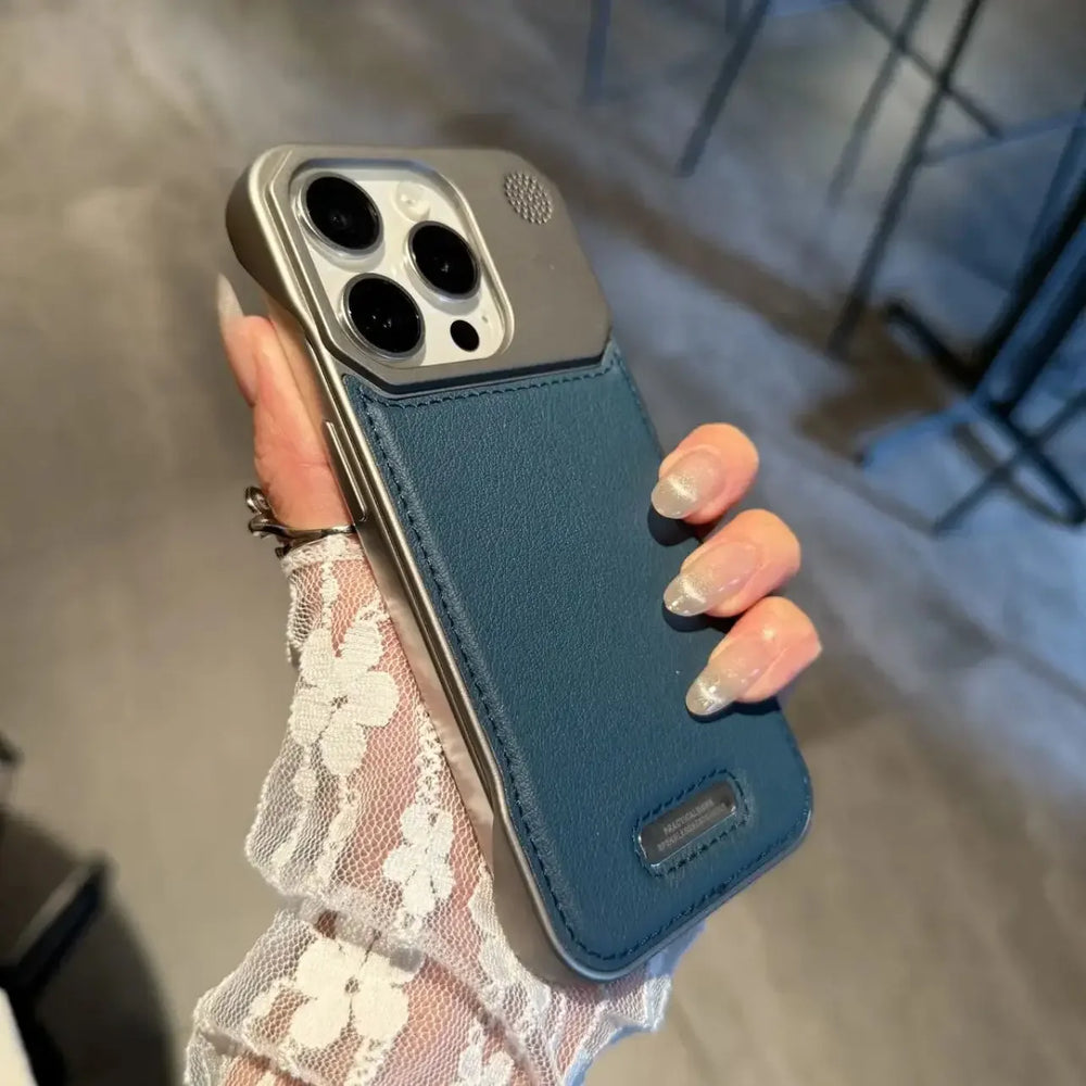 Business Aromatherapy Leather Case for iPhone