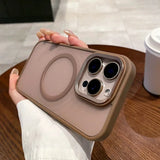 Luxury Matte Magsafe Phone Case For iPhone