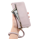 Crossbody Zipper Card Solt Wallet Leather Case For Samsung
