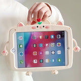 Cartoon Horse Silicone swivel bracket Case For iPad