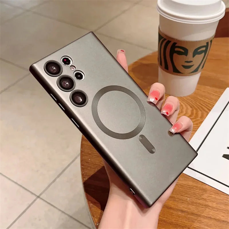 Luxury Shockproof Magnetic Wireless Charging For Magsafe Cases For Samsung