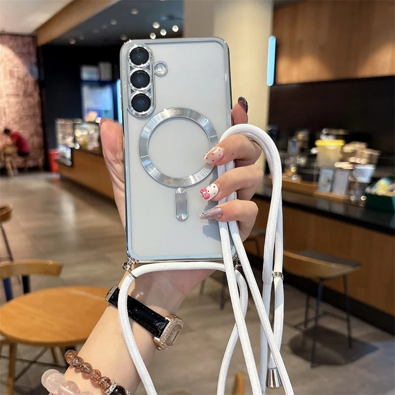 Crossbody Lanyard Magnetic Case For Samsung