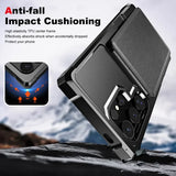 Leather Flip Card Wallet Case For Samsung