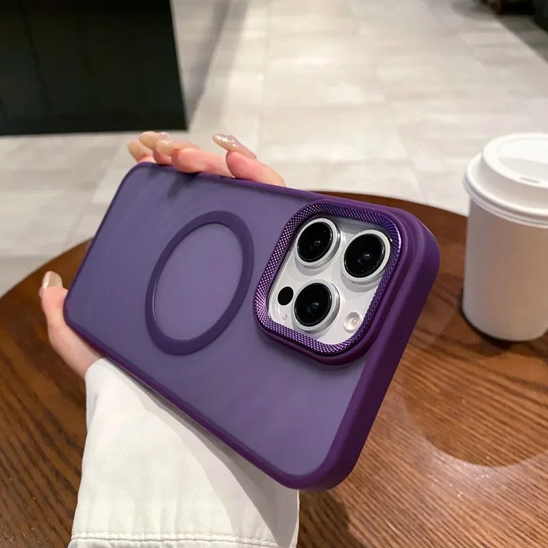 Luxury Matte Magsafe Phone Case For iPhone