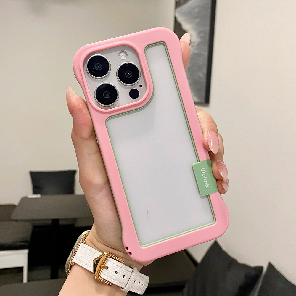 Contrasting Colors Borderless Frame Case For iPhone