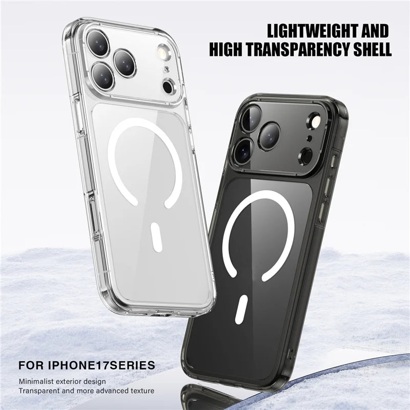 Luxury Clear Shockproof Magsafe Magnetic Case For iPhone