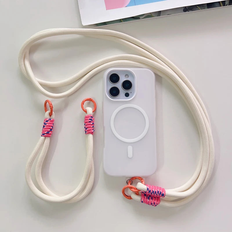 Crossbody Strap Lanyard Magnetic Case For iPhone