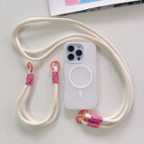 Crossbody Strap Lanyard Magnetic Case For iPhone