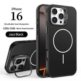 Magnetic Camera Stand Phone Case For iPhone