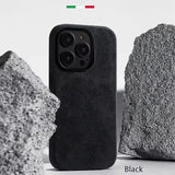 Italian Flip Fur Leather Magnetic Case for iPhone