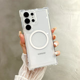 Transparent Armour Magnetic Case For Samsung