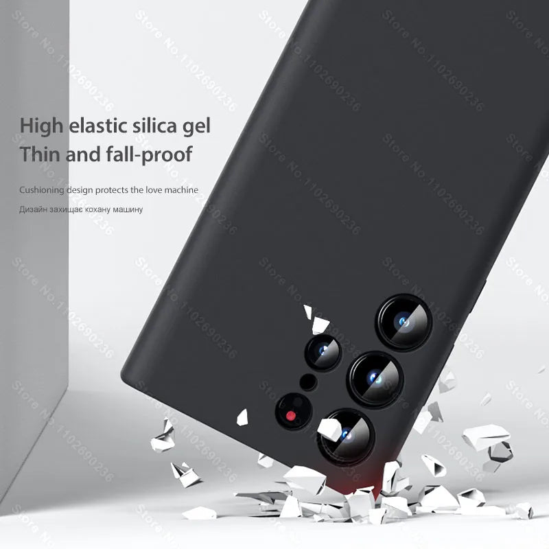 Liquid Soft Silicone Case For Samsung