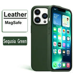 Luxury Leather MagSafe Case for  iPhone