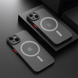 Shockproof Armor Matte Case For iPhone