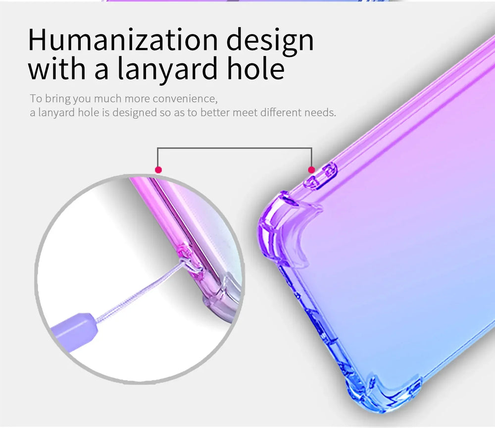 Gradient Airbag TPU Case For iPhone
