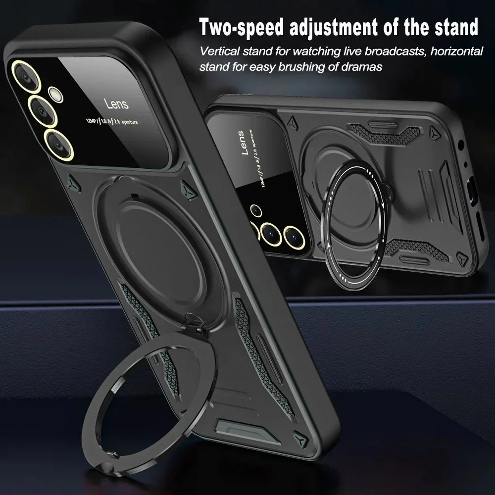 Shockproof Magnetic Ring Stand Armor Case For Samsung