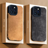 Business Suede Anti-slip Phone Case For iPhone