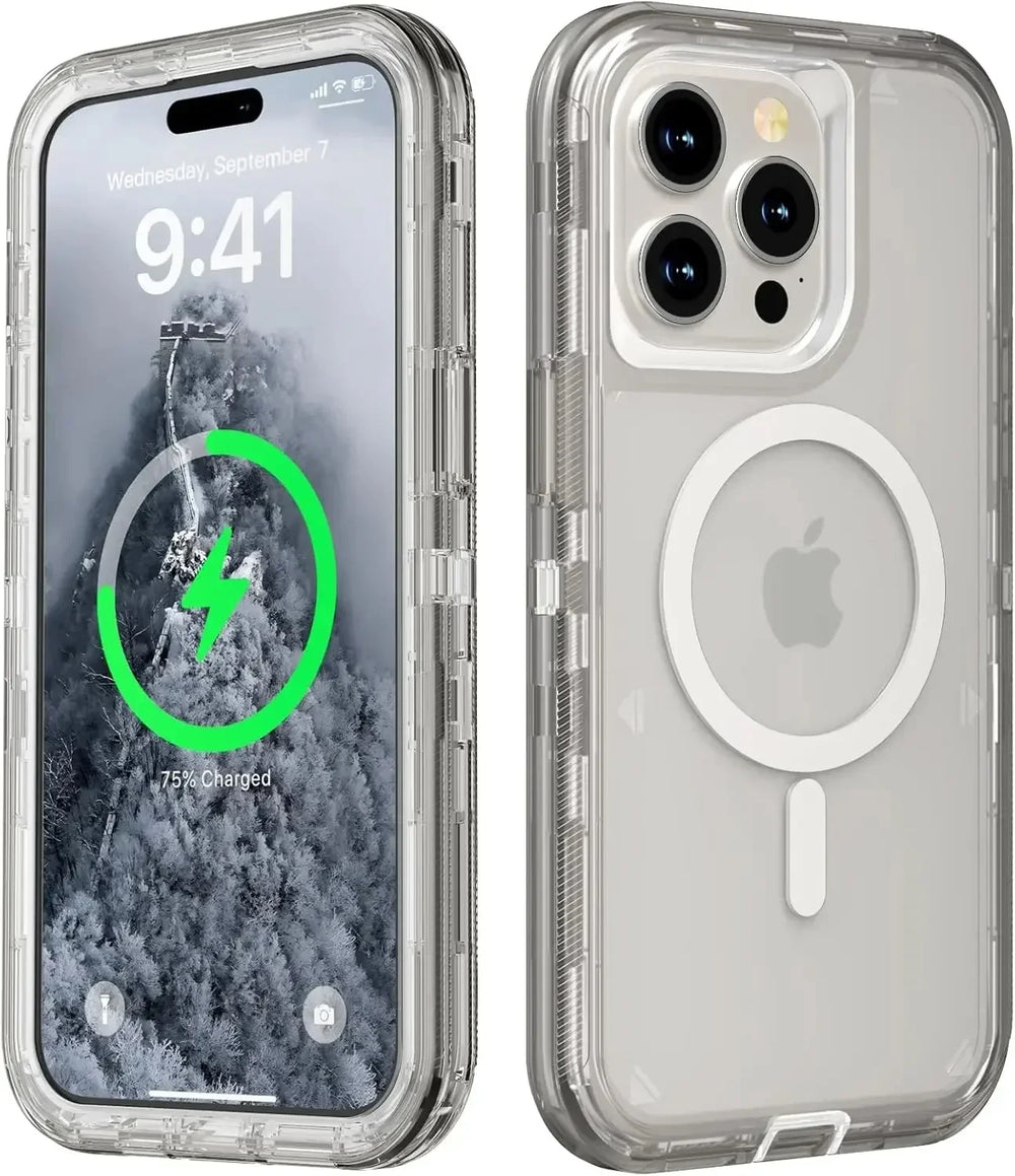 Original Otter Armor Box Defender Magsafe Clear Case For IPhone