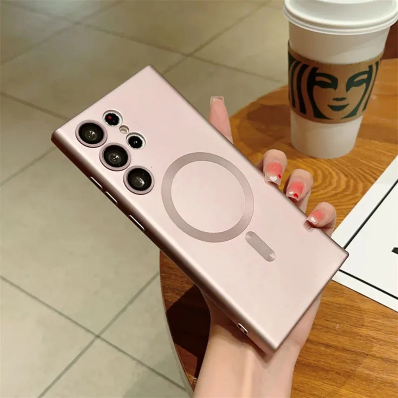 Luxury Shockproof Magnetic Wireless Charging For Magsafe Cases For Samsung