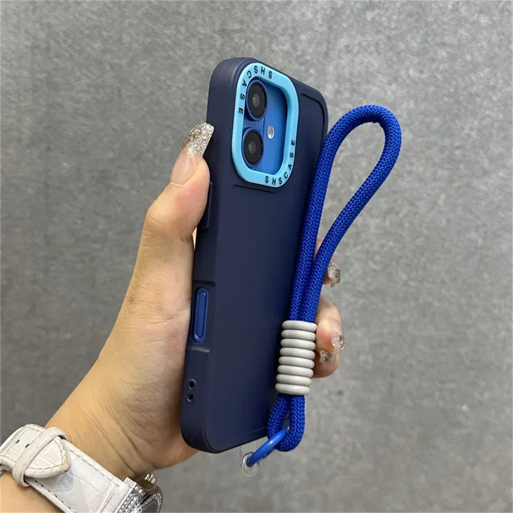 Luxury Wrist Strap Bracelet Lanyard Case For iPhone