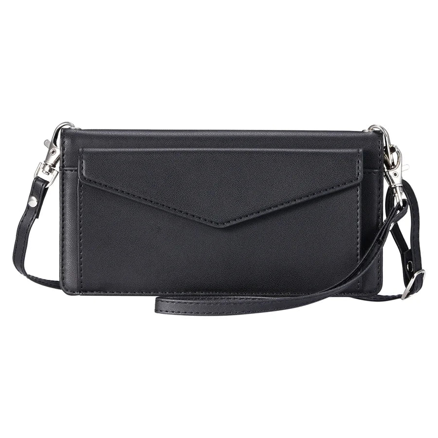 Double Card Slot Crossbody Wallet Case for iPhone