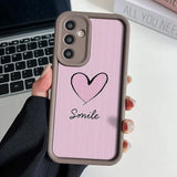 Love Heart Wrist Chain Lanyard Phone Case for Samsung