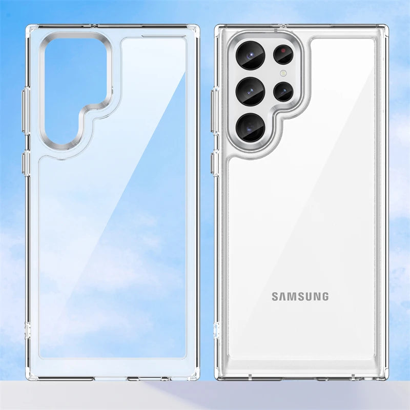 Silicone Clear Shockproof TPU Case For Samsung