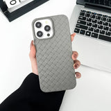 Liquid Silicone Braided Textured Phone Case for IPhone