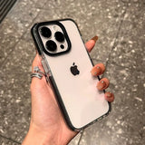 Luxury Transparent Airbag Bumper Case For iPhone