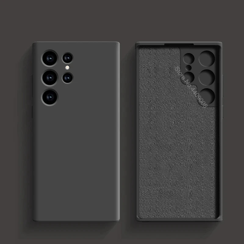 Liquid Soft Silicone Case For Samsung