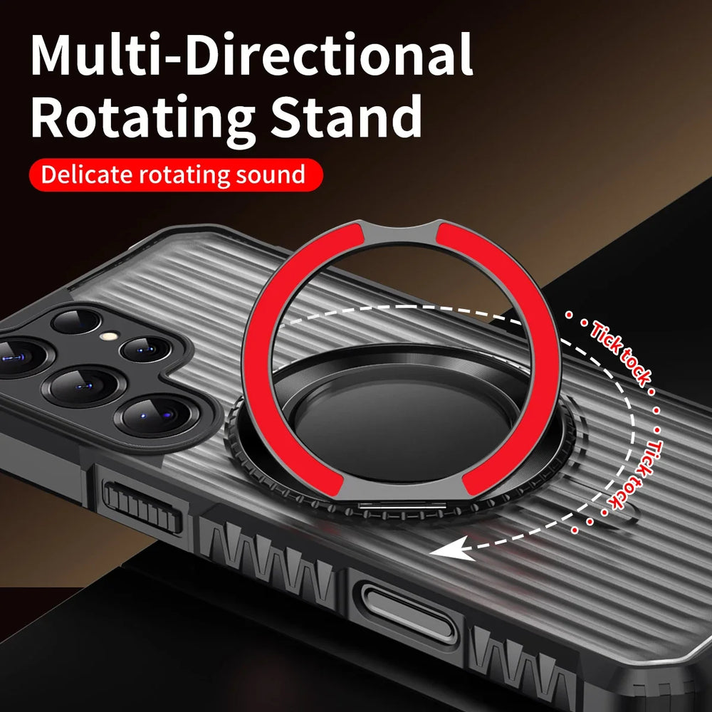 360° Rotate Ring Stand Shockproof Armor Case For Samsung