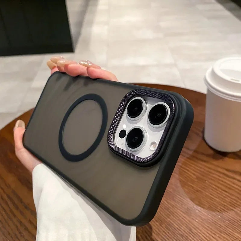 Luxury Matte Magsafe Phone Case For iPhone